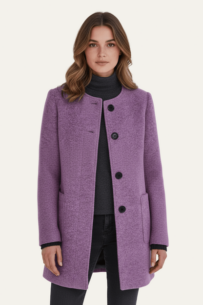 Women’s Long A Line Hooded Button Coat