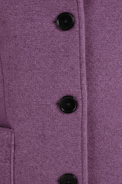 Women’s Long A Line Hooded Button Coat