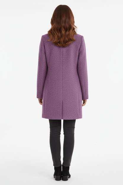 Women’s Long A Line Hooded Button Coat