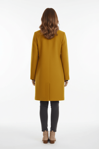 Women’s Long A Line Hooded Button Coat
