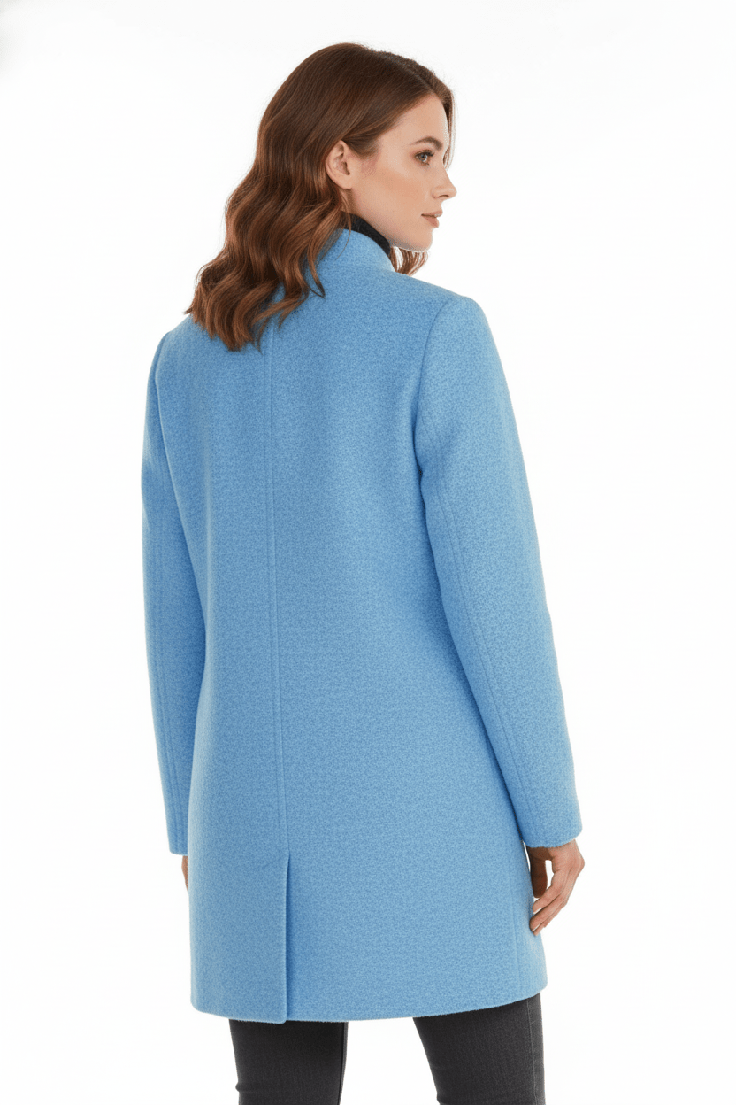 Women’s Long A Line Hooded Button Coat