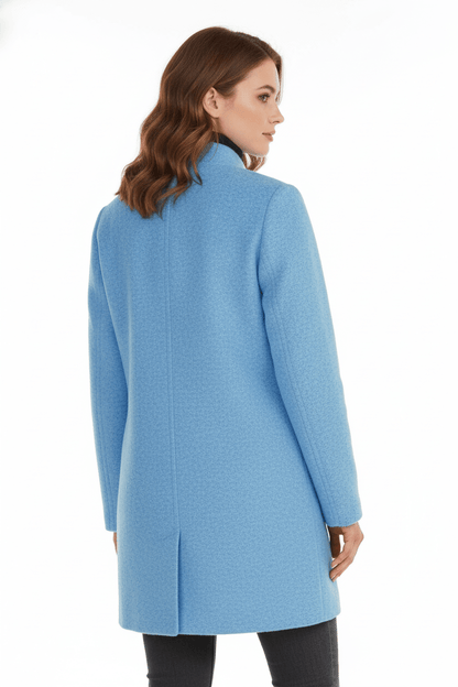 Women’s Long A Line Hooded Button Coat