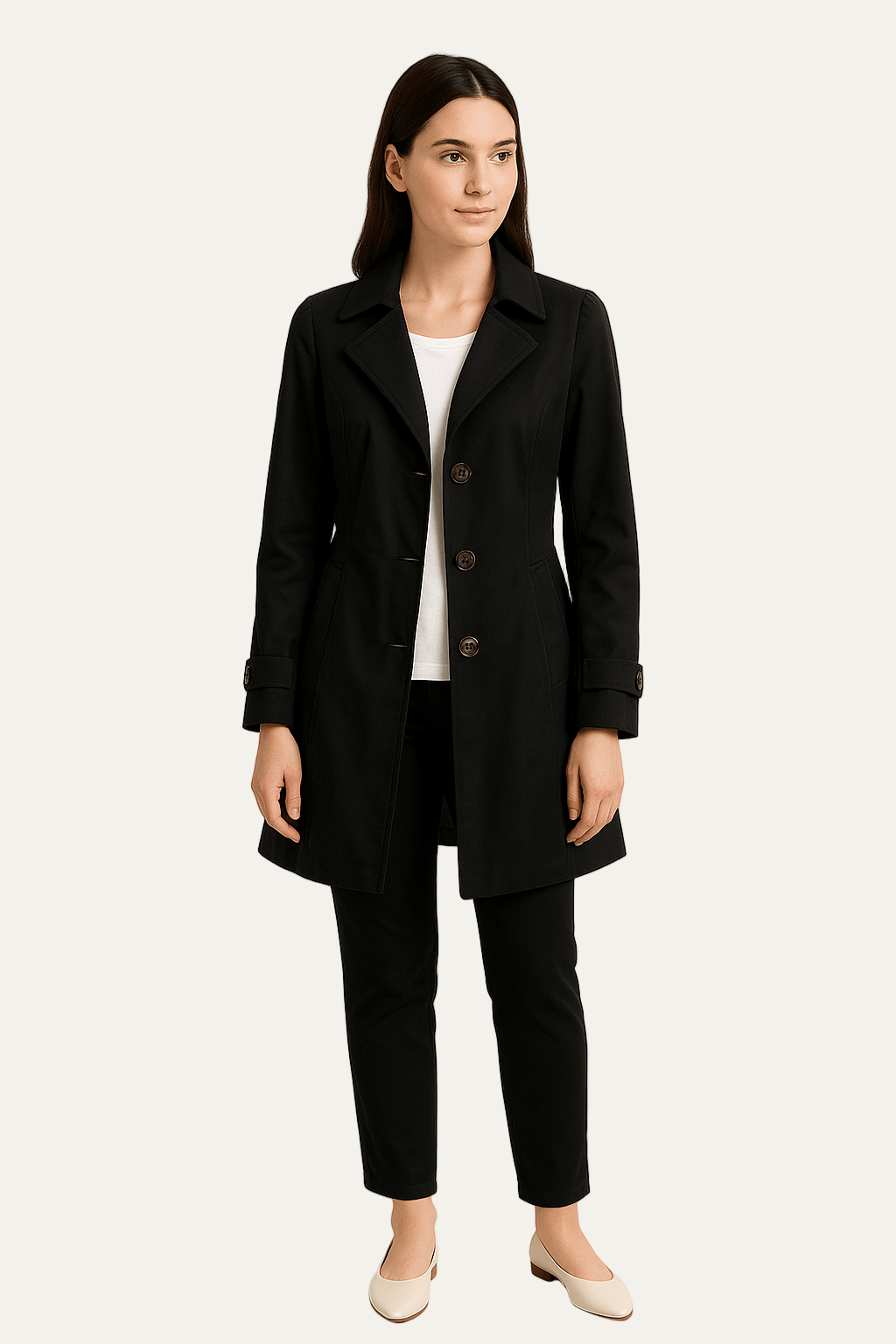Women’s Classic Single Breasted Trench Coat
