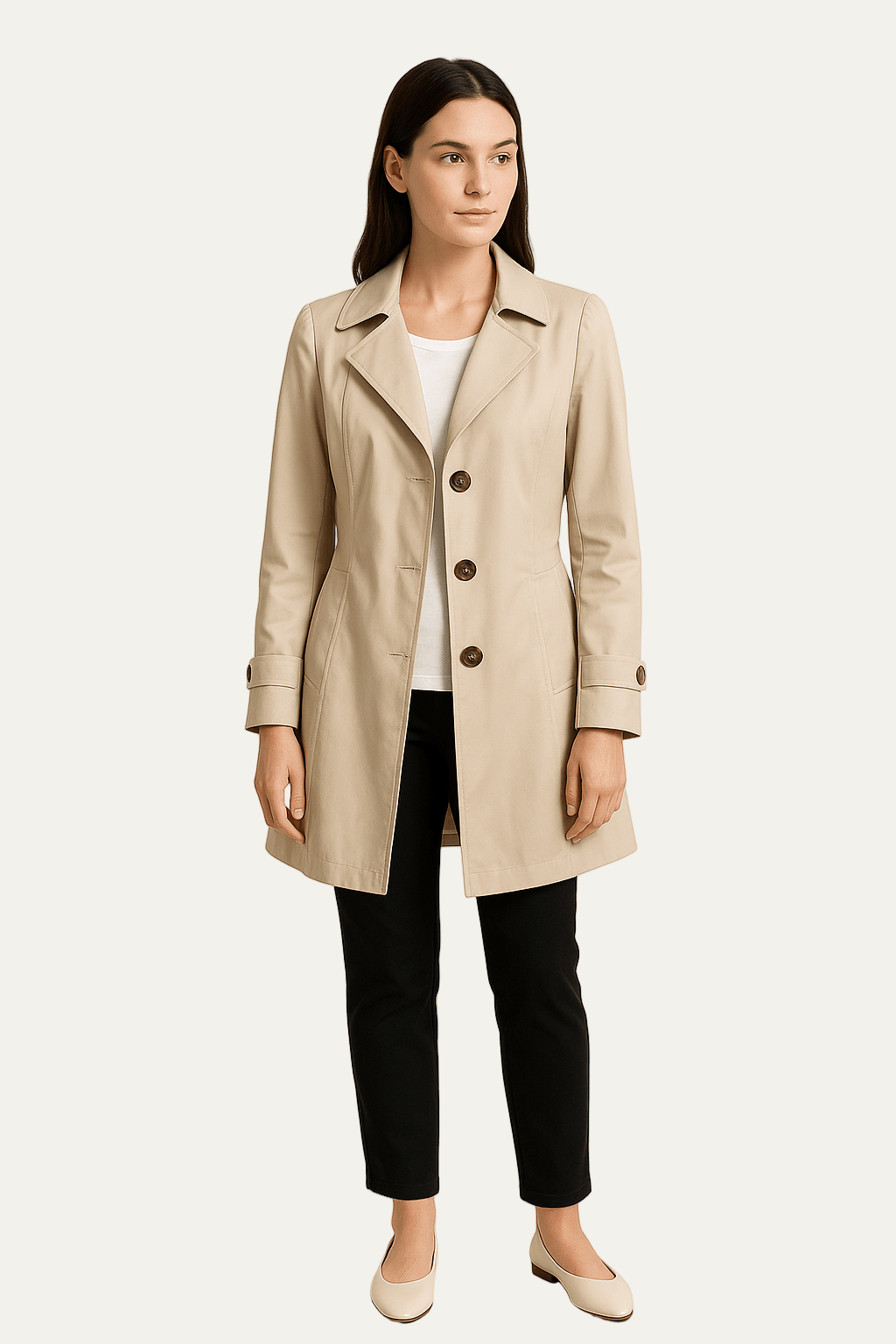Women’s Classic Single Breasted Trench Coat