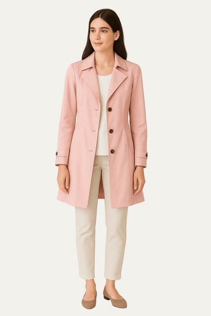 Women’s Classic Single Breasted Trench Coat