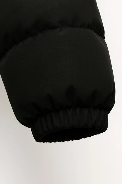 Men’s Hooded Quilted Puffer Jacket with Insulation