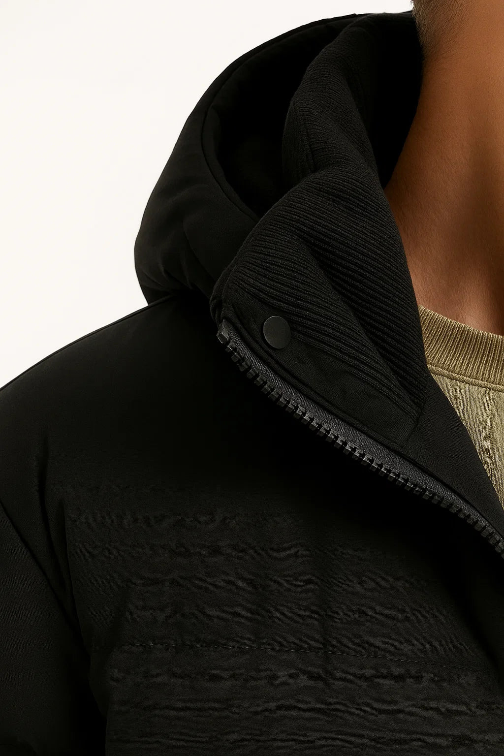 Men’s Hooded Quilted Puffer Jacket with Insulation