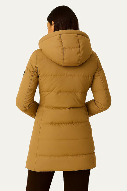 Women’s Insulated Long Quilted Hooded Puffer Coat