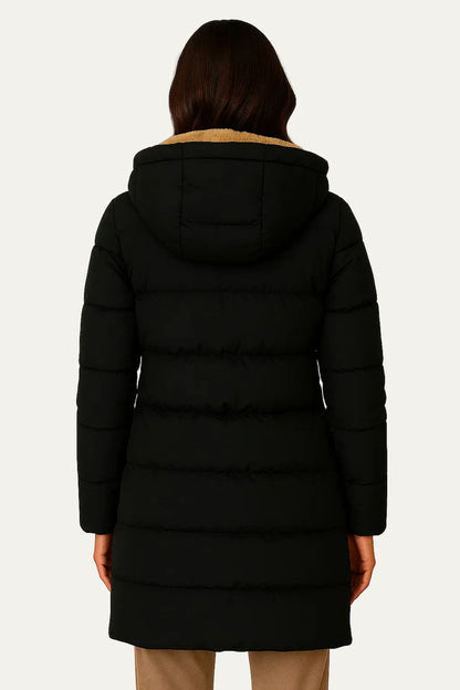 Women’s Insulated Long Quilted Hooded Puffer Coat