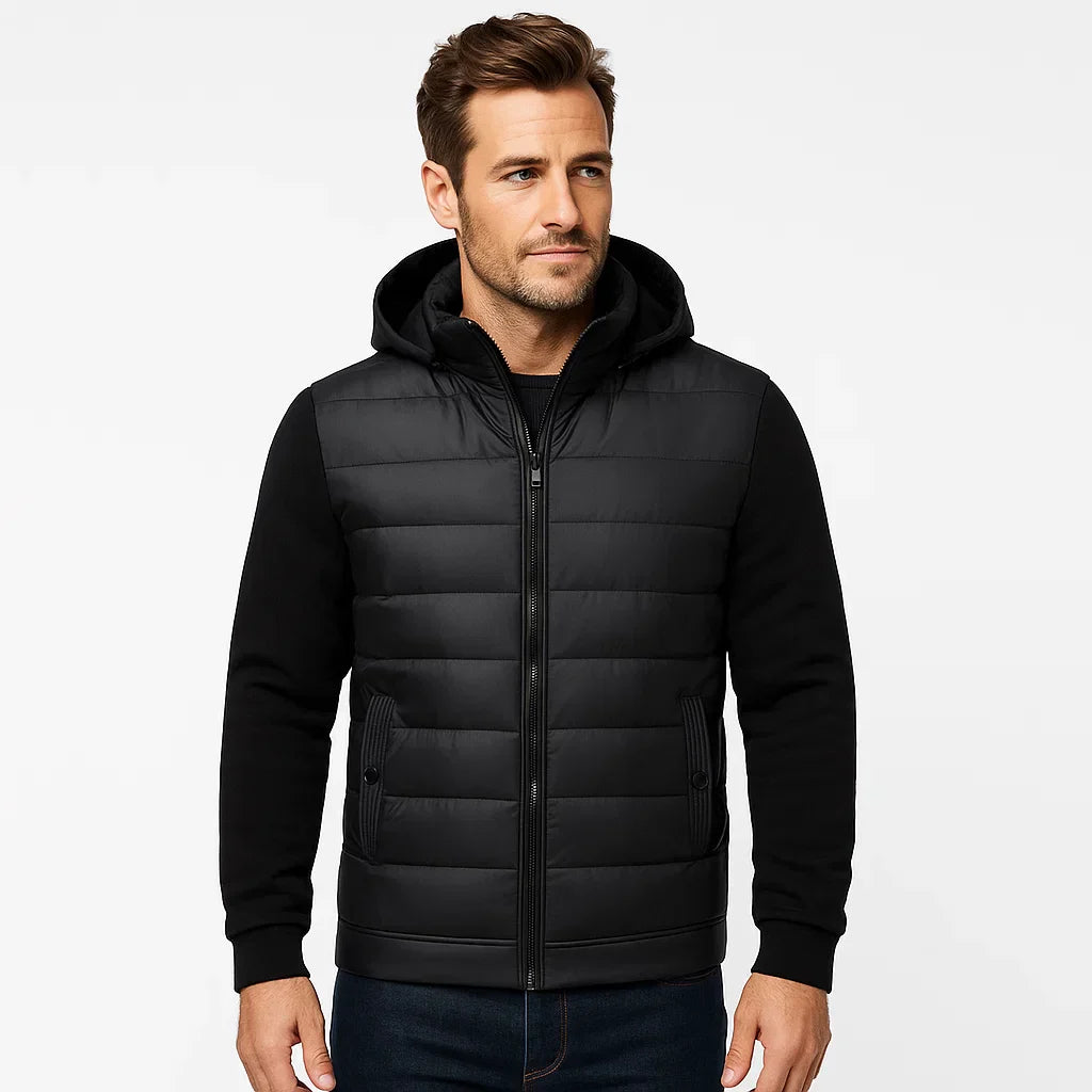 Men’s Outerwear Quilted Hooded Jacket