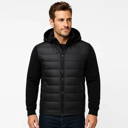 Men’s Outerwear Quilted Hooded Jacket