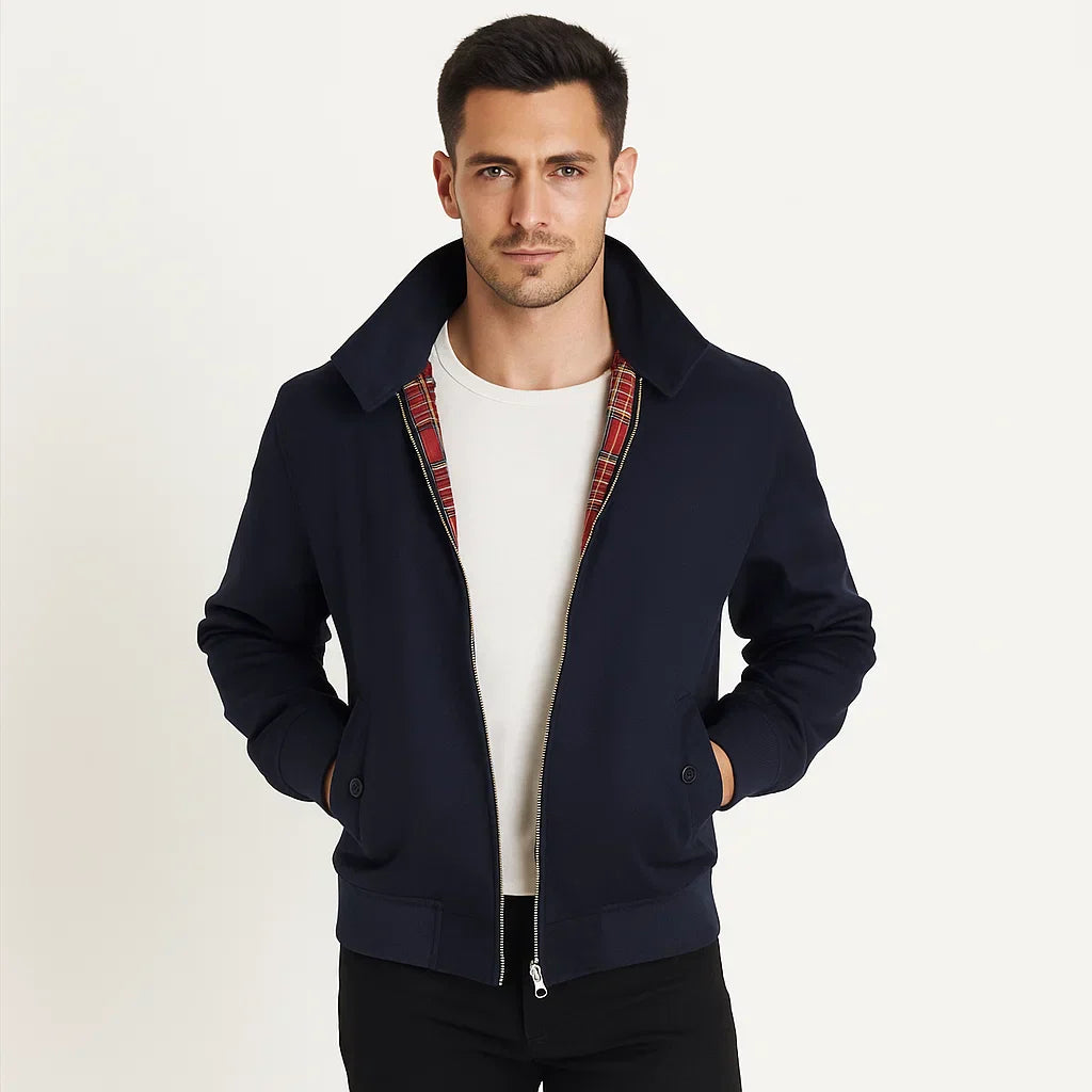 Men’s Classic Zip Front Harrington Jacket