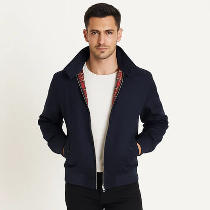 Men’s Classic Zip Front Harrington Jacket
