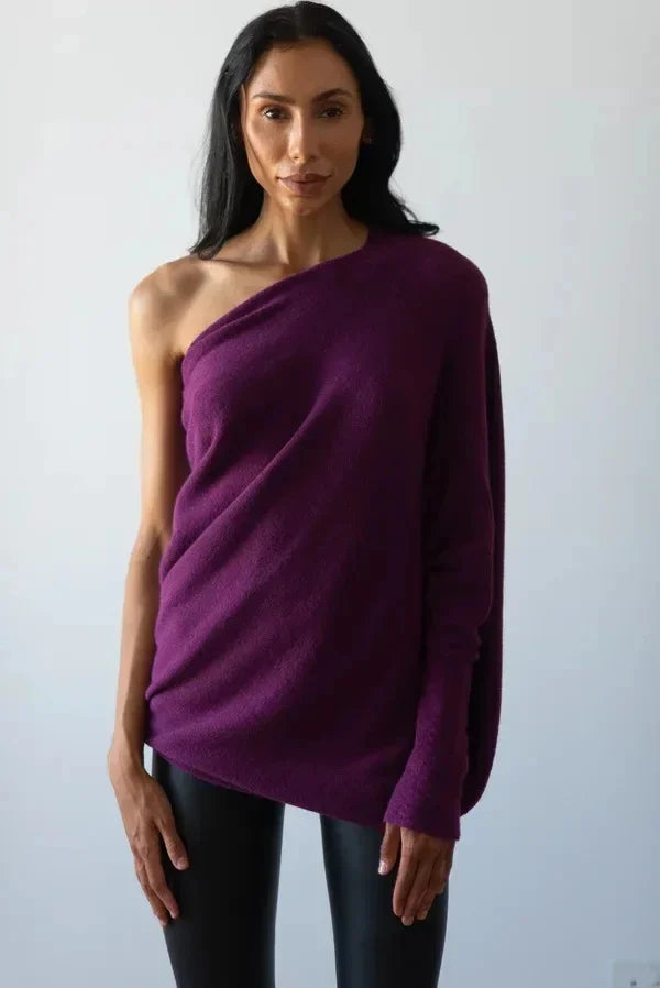 Asymmetrical Oversized Women's Sweater - Sophia