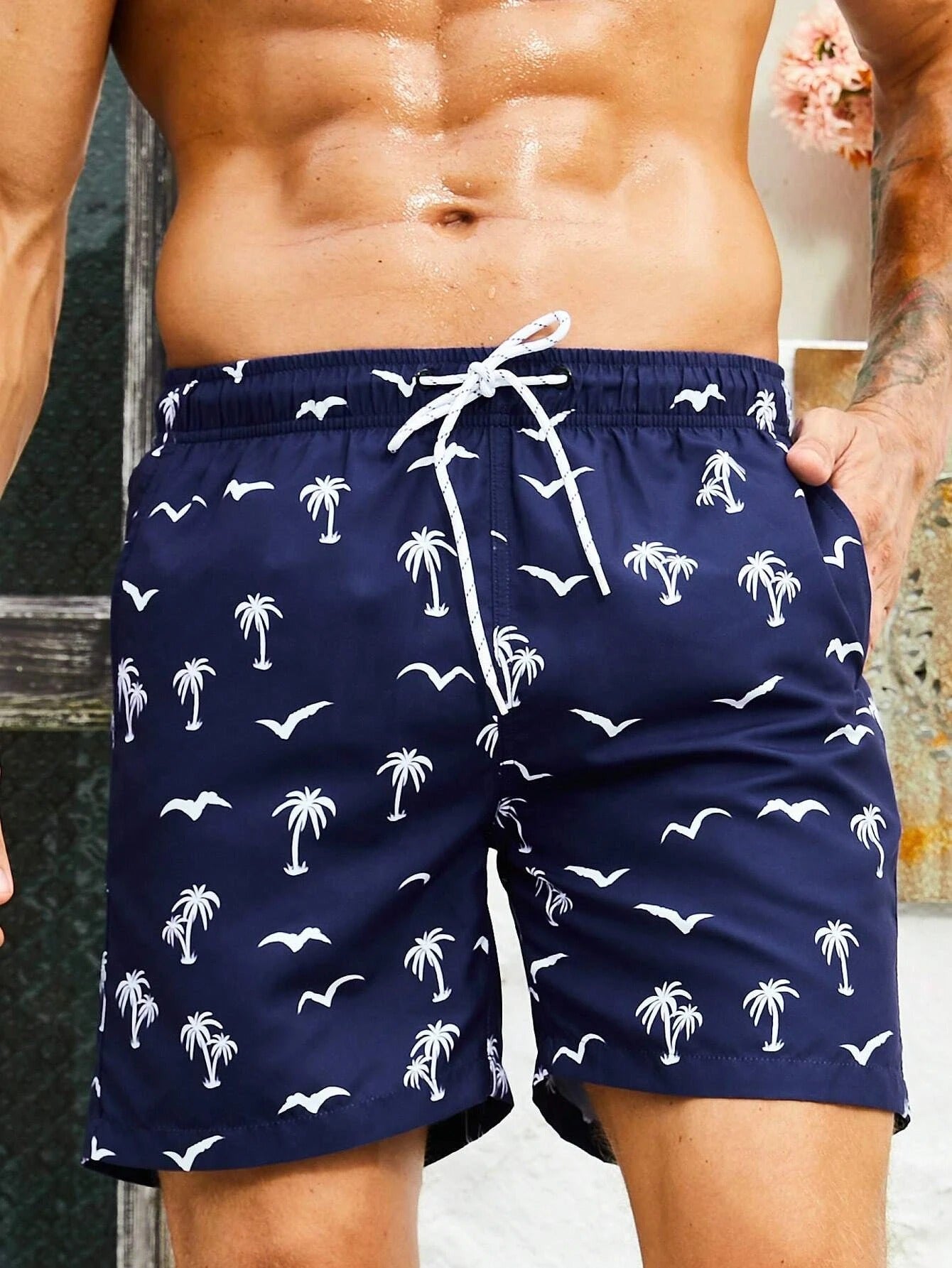 Tropical Palm Beach Shorts
