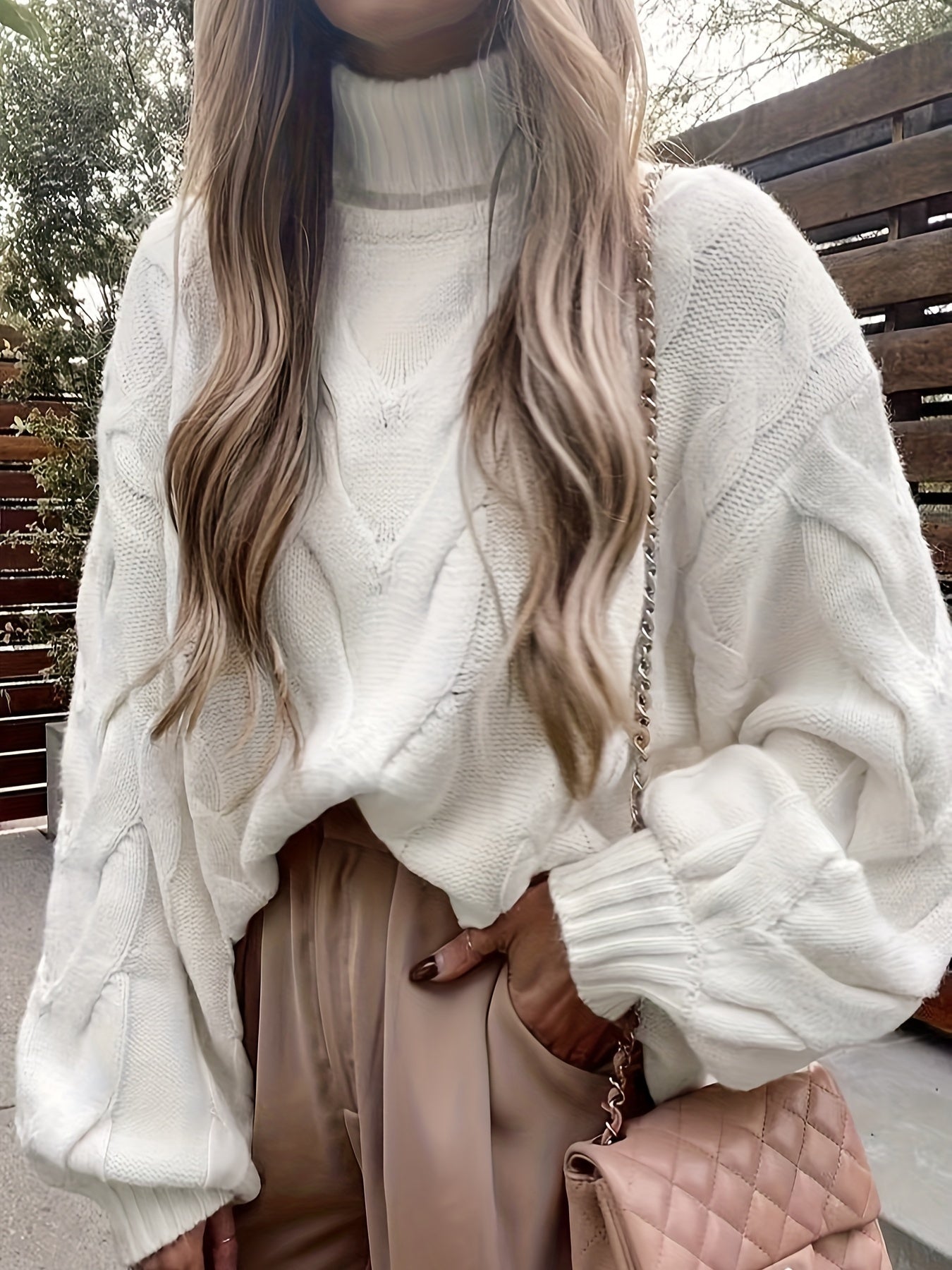 Soft Cream Cable Knit Winter Sweater - BritishElegance