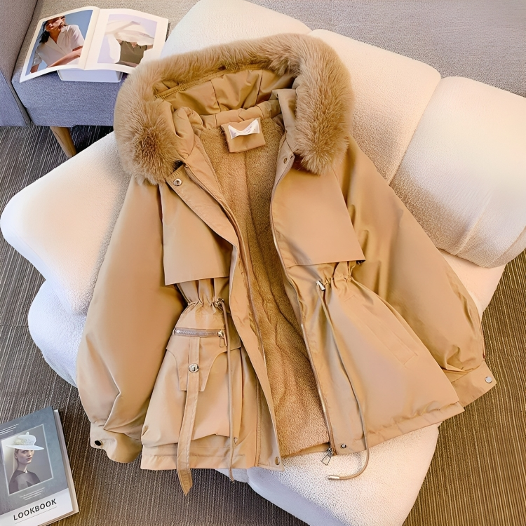 Warm Vegan Down Parka Coat for Women