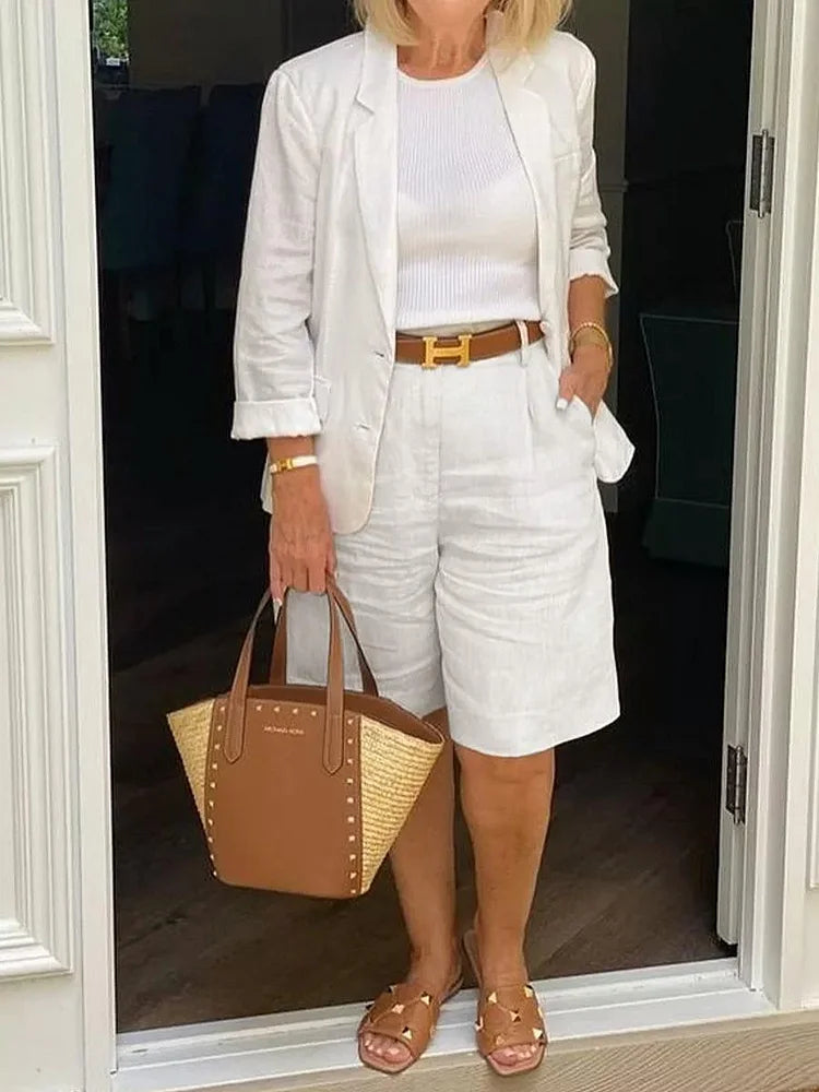 Relaxed Fit Women's Summer Clothing Set - BritishElegance