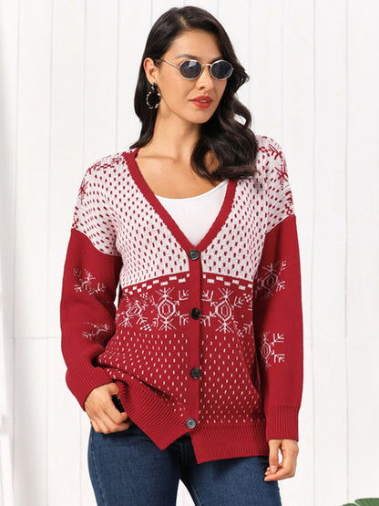 Warm Winter Button Cardigan for Women - BritishElegance