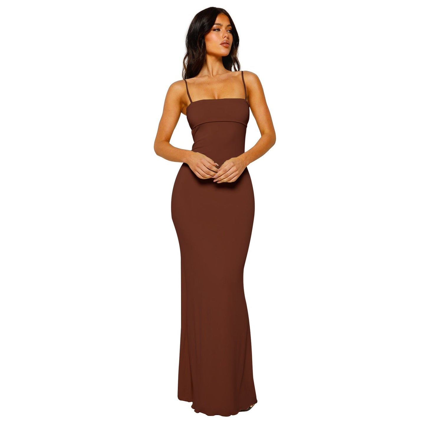 Alessia – Women’s Backless Bodycon Maxi Dress