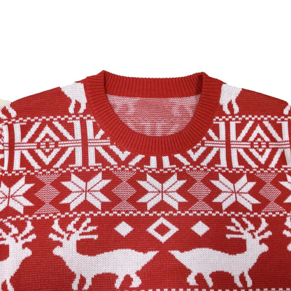 Knitted Christmas sweater, round neck for men - Reese
