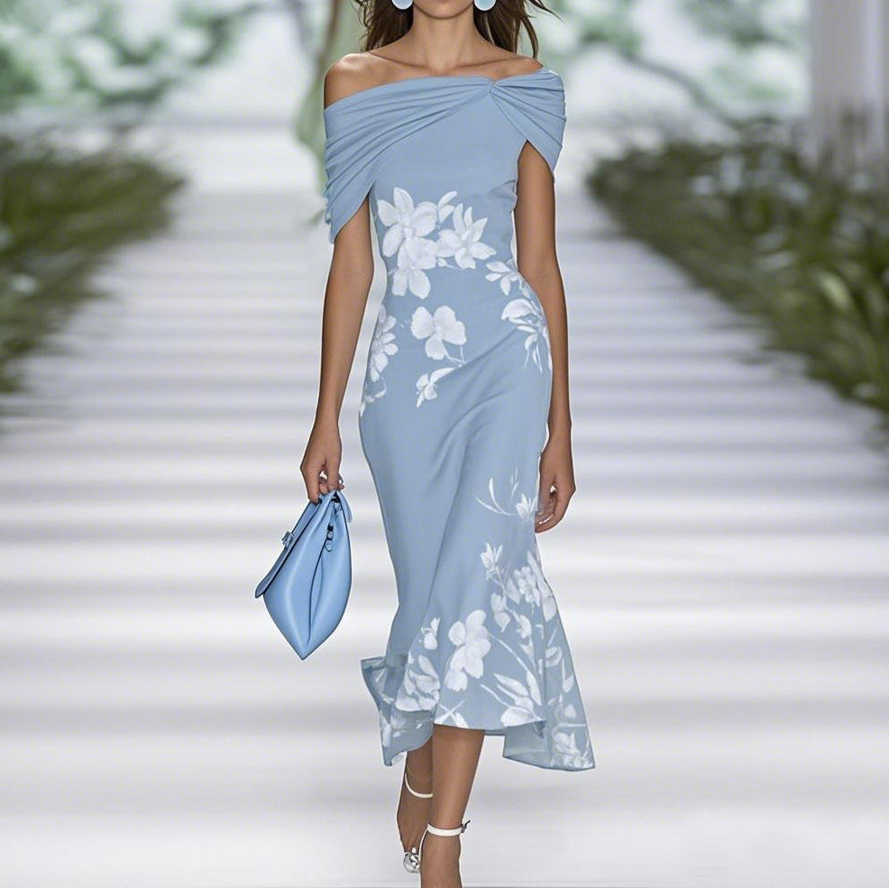Roselle – Off Shoulder Midi Dress