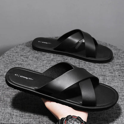 Simple Chic Cross Strap Sandals