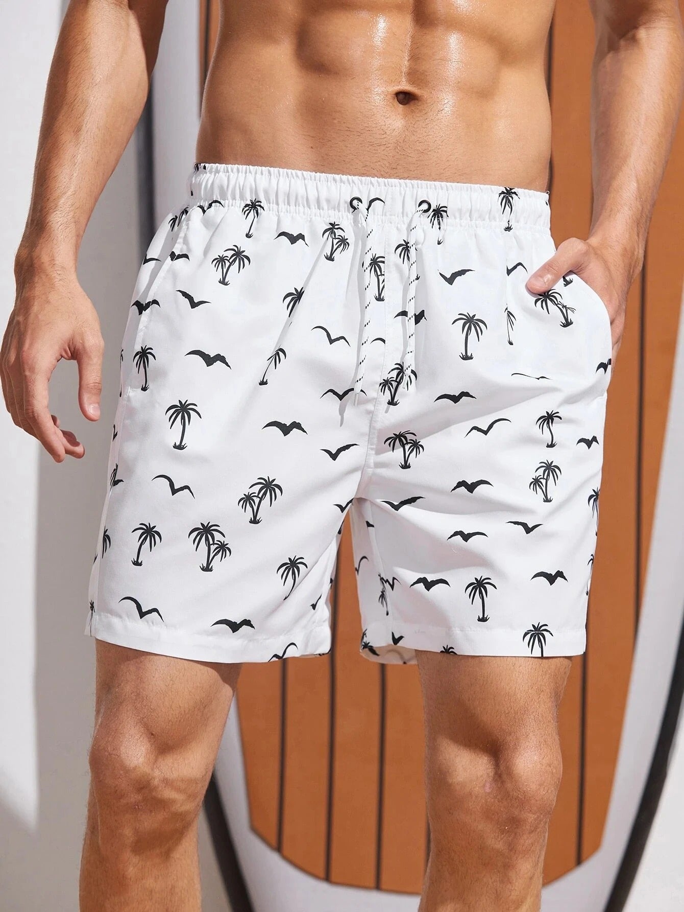 Tropical Palm Beach Shorts - BritishElegance