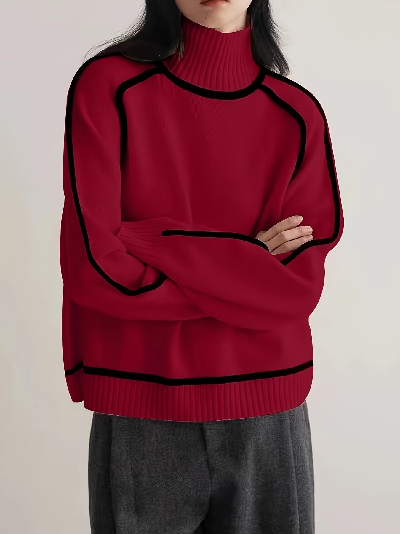 Classic Cozy Long Sleeve Winter Sweater