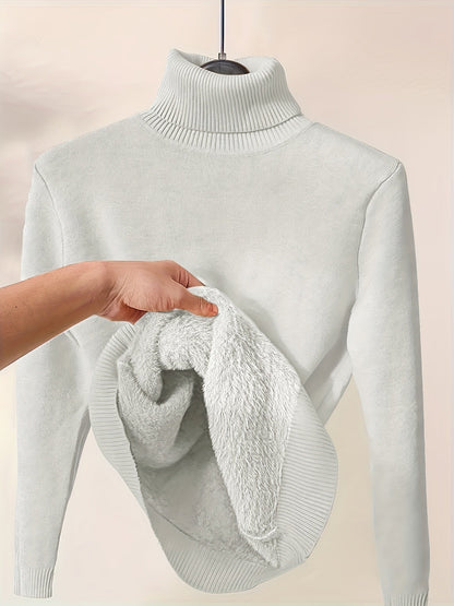 Women's Warm Classic Crew Neck Sweater