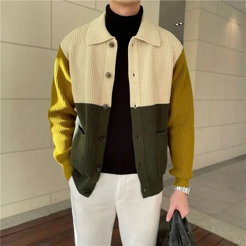 Classic Color Block Sweater - BritishElegance