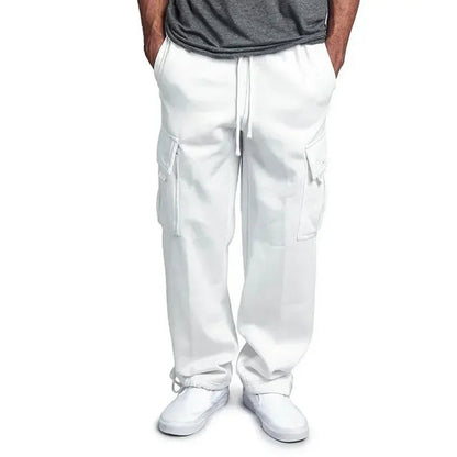 Ultra-comfortable men's cargo jogging trousers made from fleece