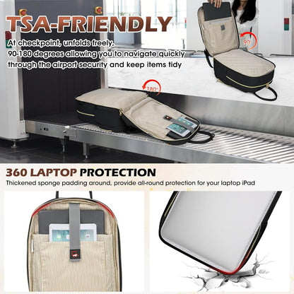 Water-Resistant Travel Laptop Backpack with Organised Compartments – 15.6' Fit
