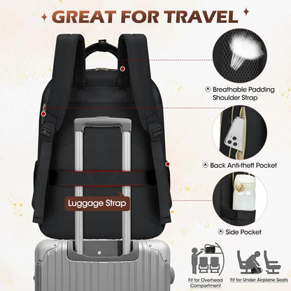 Water-Resistant Travel Laptop Backpack with Organised Compartments – 15.6' Fit