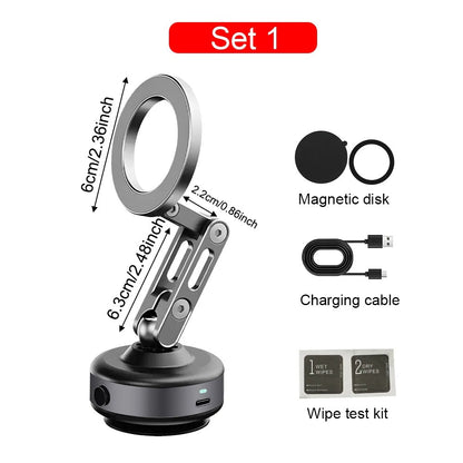 Strong Magnetic Car Phone Mount With Suction Cup