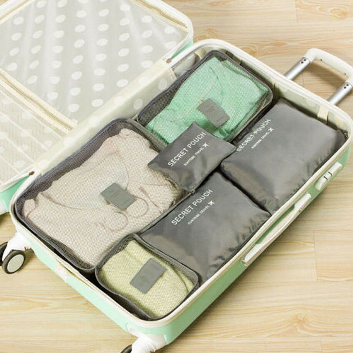 Luggage Packing Organiser Set – 1+1 FREE Space-Saving Travel Storage Bags