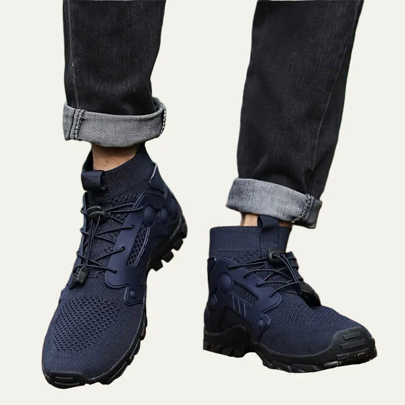 Men’s Mid Cut Trail Shoe with Knit Cuff and Quick Lace