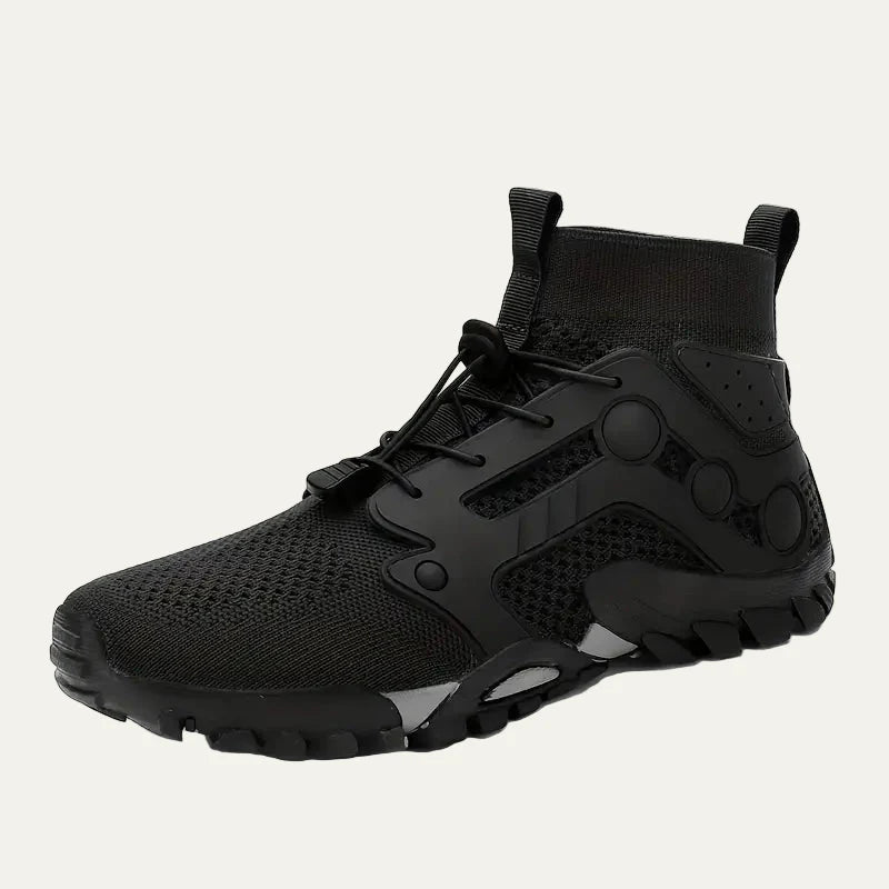 Men’s Mid Cut Trail Shoe with Knit Cuff and Quick Lace