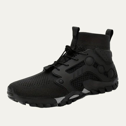 Men’s Mid Cut Trail Shoe with Knit Cuff and Quick Lace