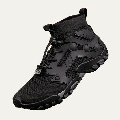 Men’s Mid Cut Trail Shoe with Knit Cuff and Quick Lace
