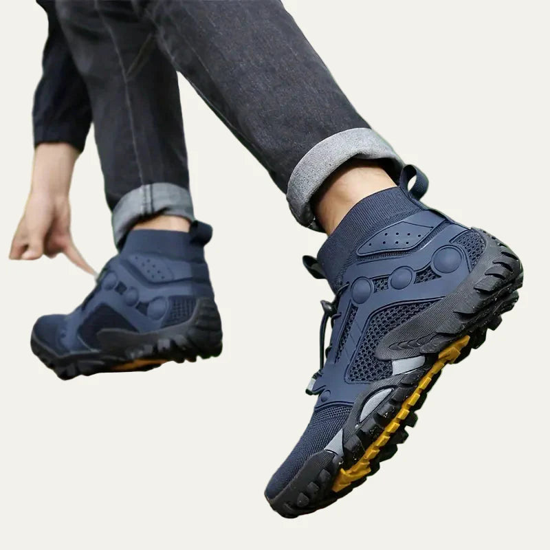 Men’s Mid Cut Trail Shoe with Knit Cuff and Quick Lace