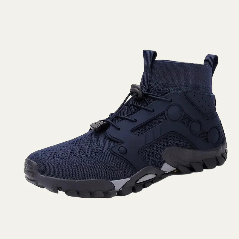 Men’s Mid Cut Trail Shoe with Knit Cuff and Quick Lace