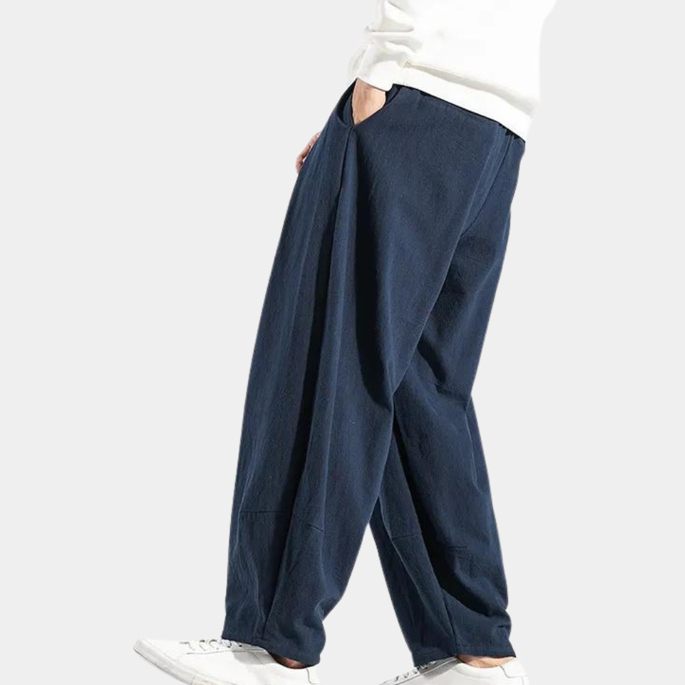 Relaxed Fit Casual Mens Comfort Trousers