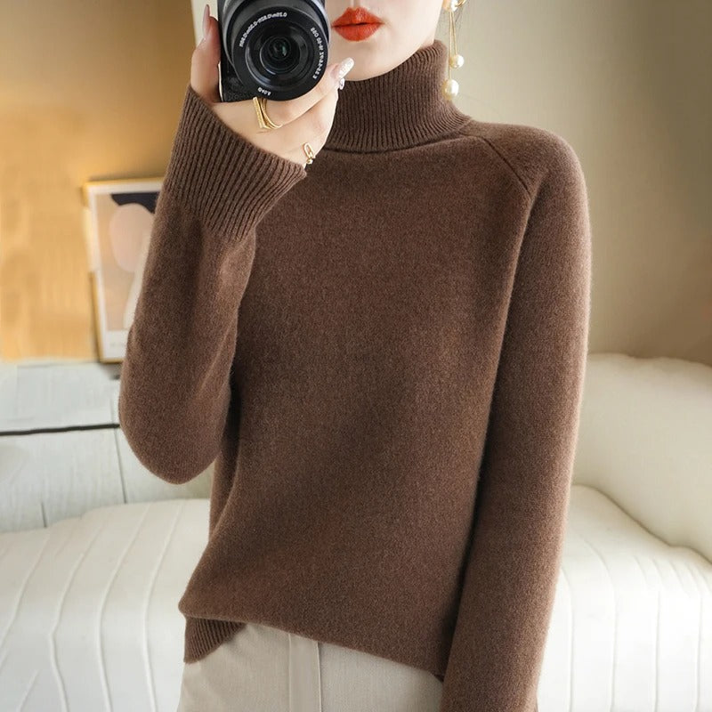 Ladies' Crew Neck Sweater Top - BritishElegance
