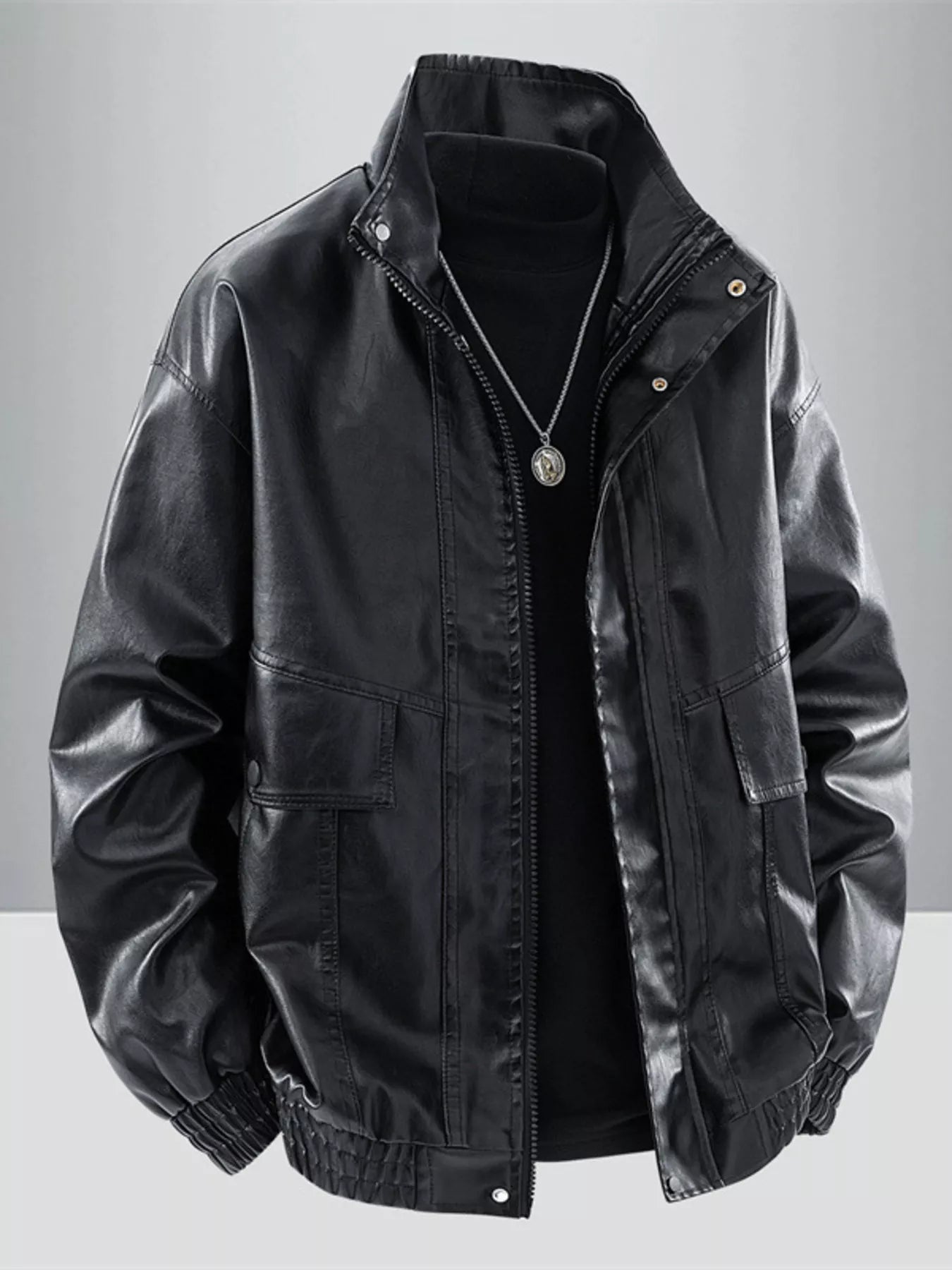 Relaxed Fit Men's Casual Zip Jacket - BritishElegance