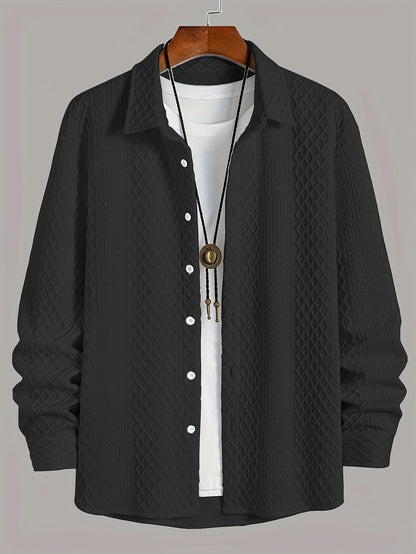 Men's shirt made from stretch jersey - modern comfort with a classic touch