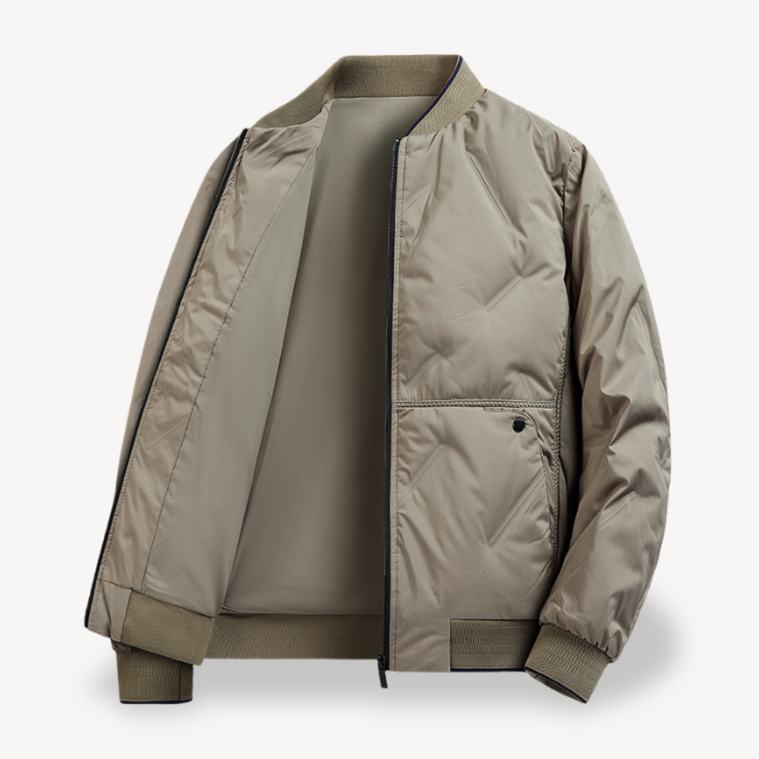Men's Hybrid Puffer Bomber Jacket