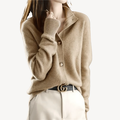 Cashmere Button-Down Sweater