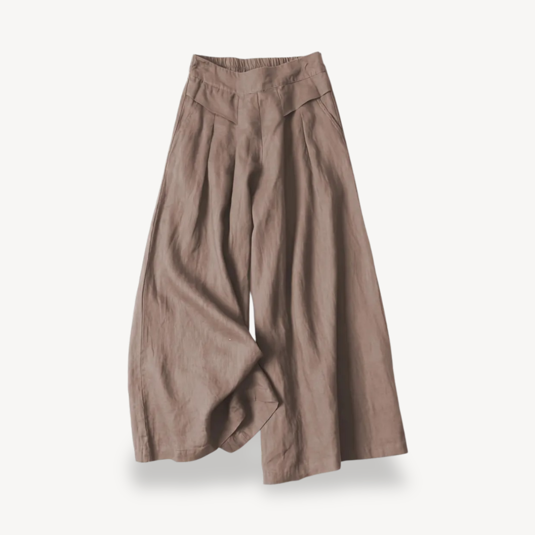 Women's Wide-Legged Linen Culottes