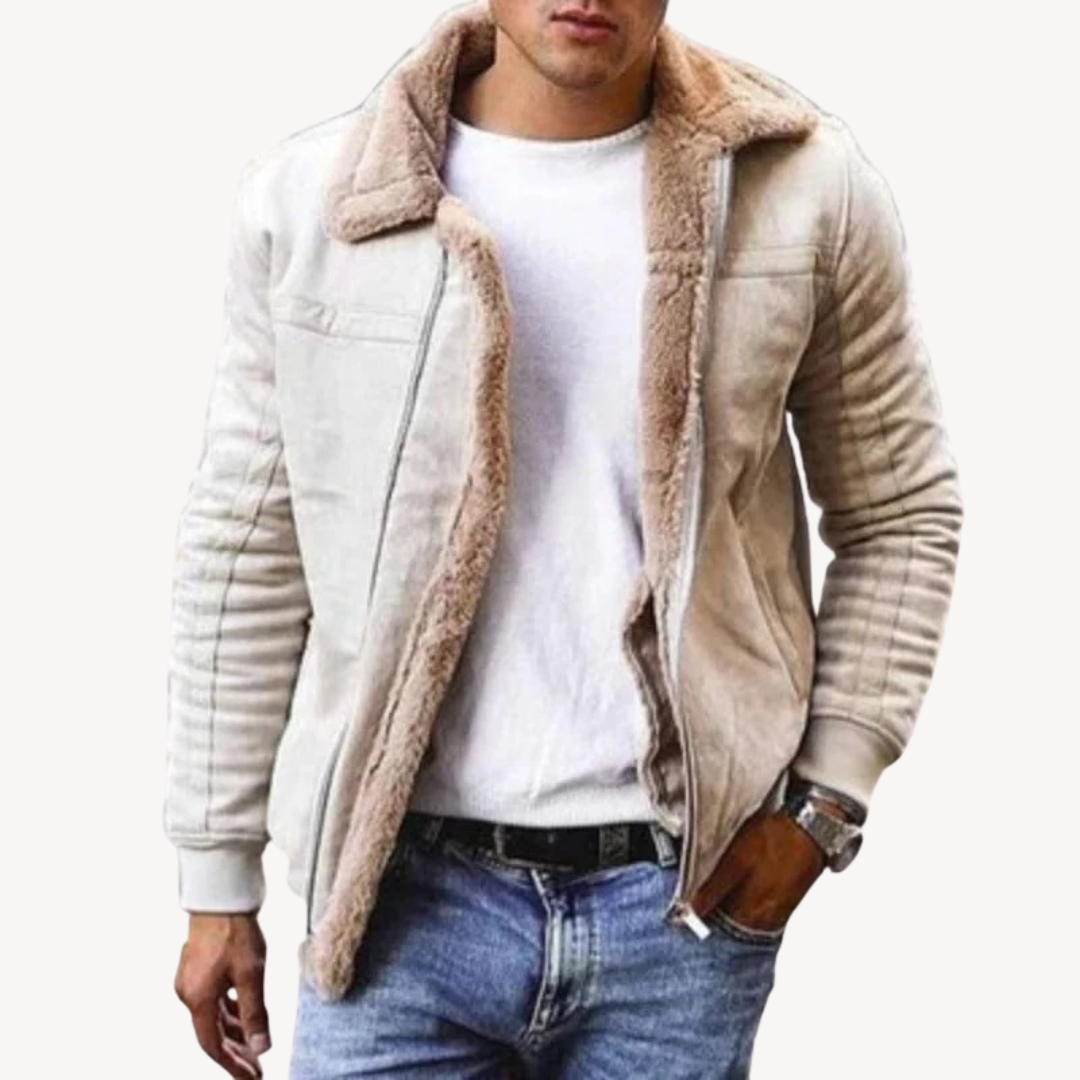 Men’s Faux Shearling Jacket